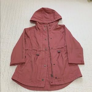 Girls pull up zip cotton Jacket